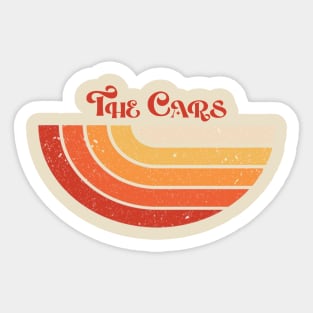 Retro style vintage the cars Sticker